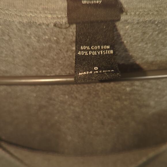 Disney Mickey Mouse Sweatshirt Women’s Size O Gray Pullover Graphic Top Cotton - Picture 3 of 4